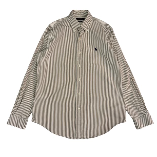 폴로 랄프로렌 QR 클래식 핏 스트라이프 셔츠