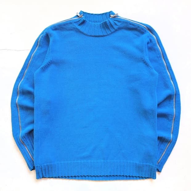 얼마니 익스체인지 오픈형 코튼 스웨터