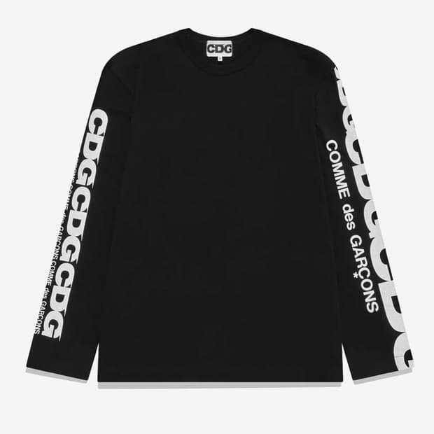 꼼데가르송 CDG 로고 롱슬리브 티셔츠