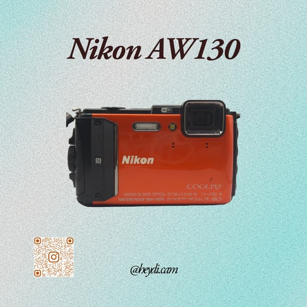 니콘 쿨픽스 aw130 오렌지 Nikon aw130 