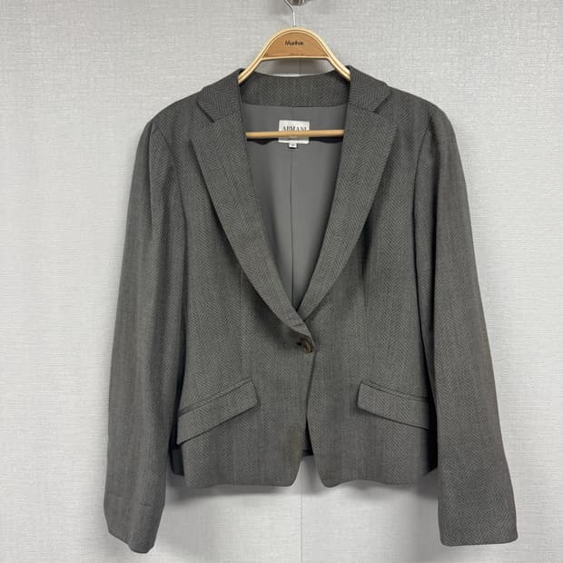 아르마니 끌레지오니 울 헤링본 블레이저