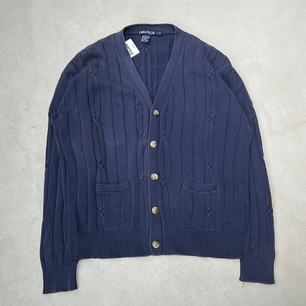 노티카 꽈배기 니트 가디건 s08833