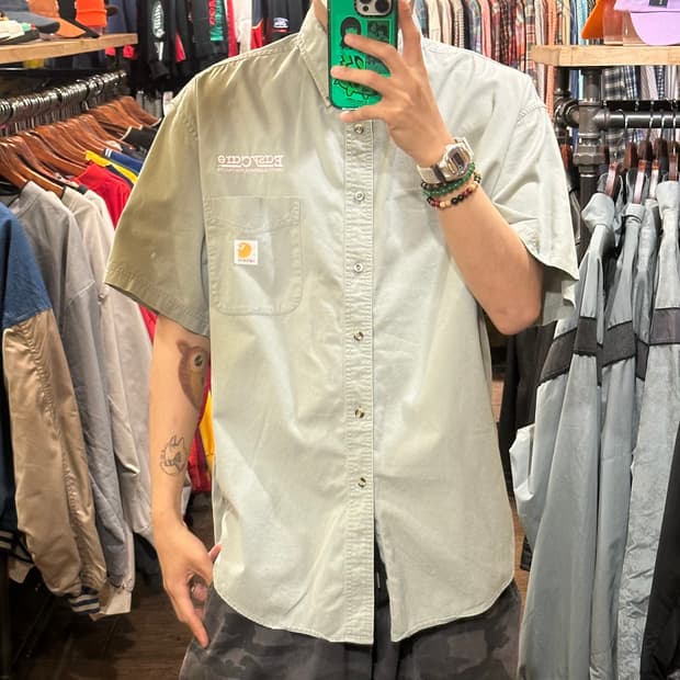 [HI] 칼하트 반팔셔츠 그레이