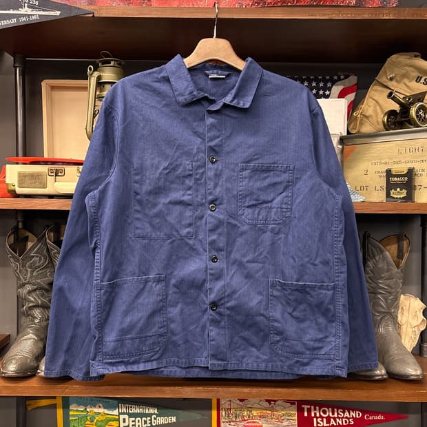 70~80s 헤링본 트윌 프렌치 워크자켓 / 초어자켓 독일생산 N979