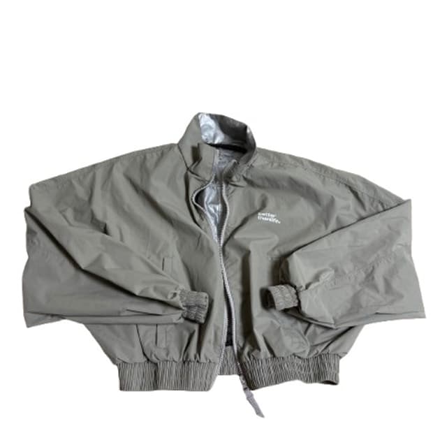 크롭 기장 땀복 바람막이