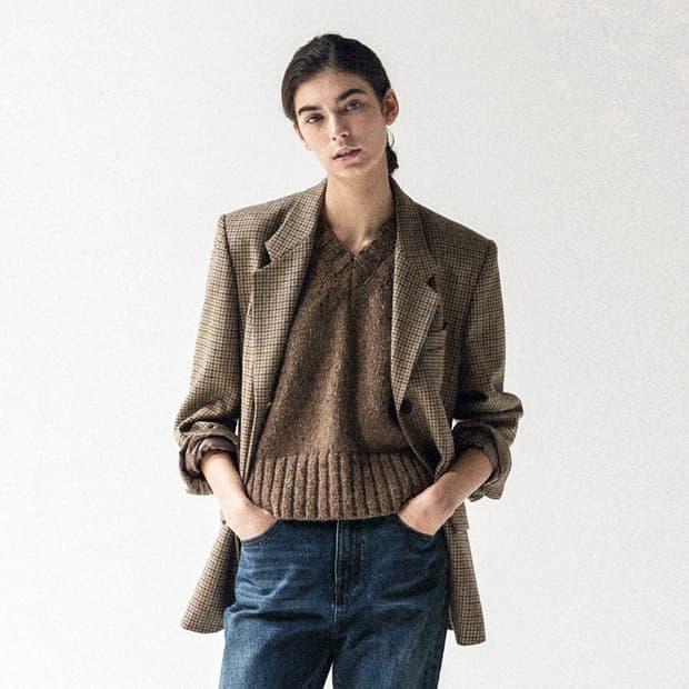 낫띵리튼(NOTHING WRITTEN) 체크 울자켓 프리사이즈