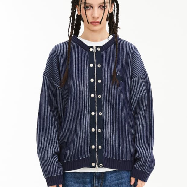 후드후드 투톤 테이핑 집업 가디건 네이비 구해요.ㅠㅜ