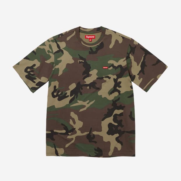 (Size:M) 슈프림 스볼 박스 티셔츠 우드랜드 카모