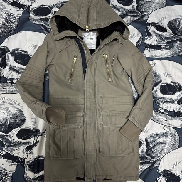 쟈딕앤볼테르 안감 퍼 밀리터리야상 XS사이즈 