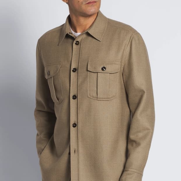 브리오니 더플 스플릿 울 배가본드 신상 셔츠자켓