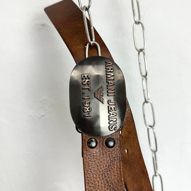 Armani Jeans 2000s 'EST. 1981' Big Logo 