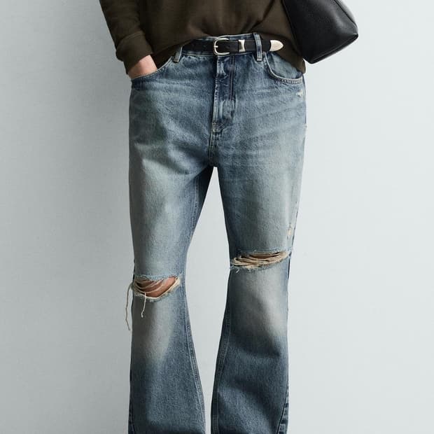 [38] 자라 JEANS FLARE FIT 디스트로이드