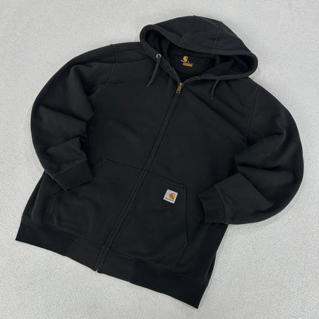 칼하트 블랙 후드집업 100