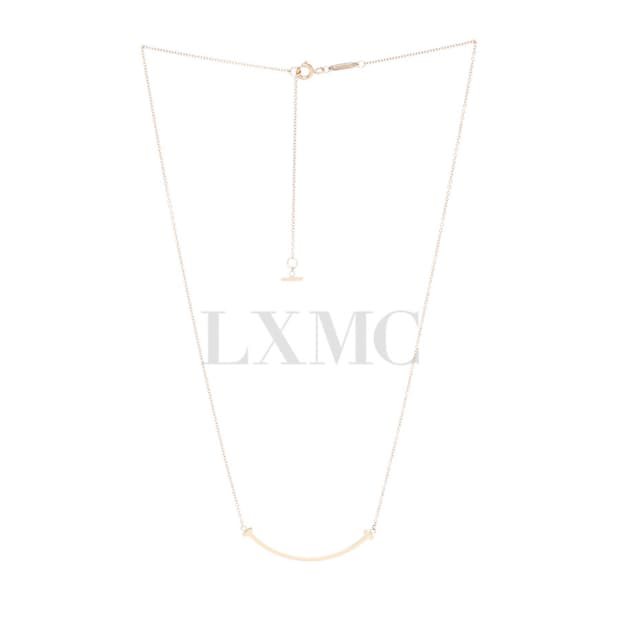 티파니 T 스마일 목걸이 18K 로즈골드 네크리스 35189432