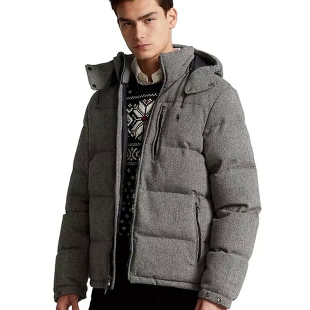 폴로랄프로렌 헤링본 구스 다운