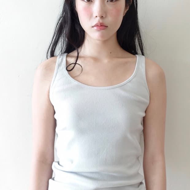 샵페어리 basic sleeveless light grey