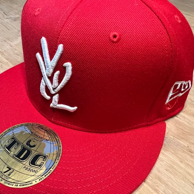 YVL 모자 7 3/8 레드