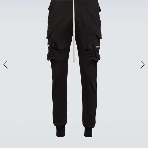 릭오웬스 마스토돈 카고 조거팬츠 48