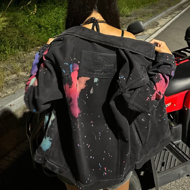 Diesel color paint jacket