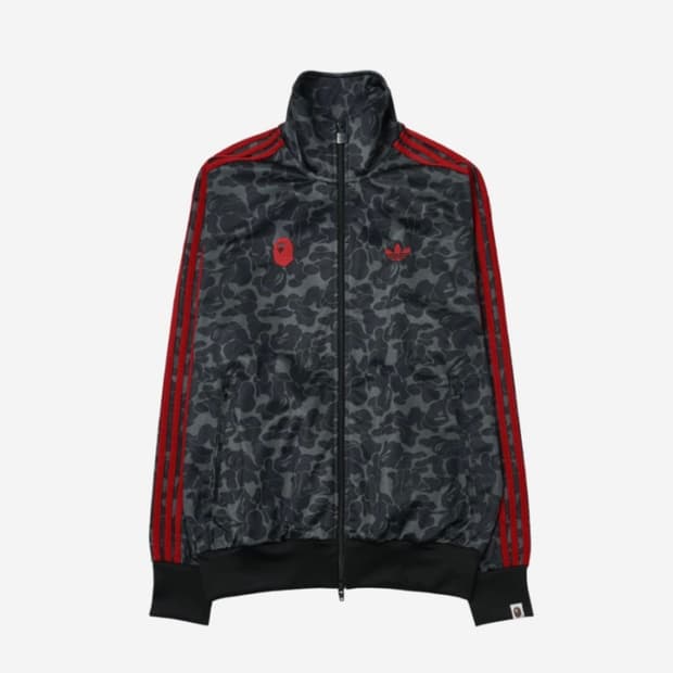 아디다스x베이프 올오버 프린트 트랙탑 Black us L 