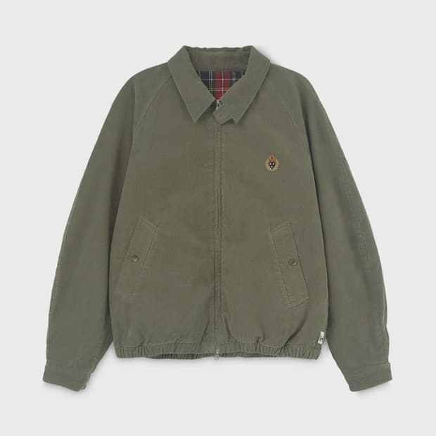 헤리티지플로스 코듀로이 블루종 자켓 카키