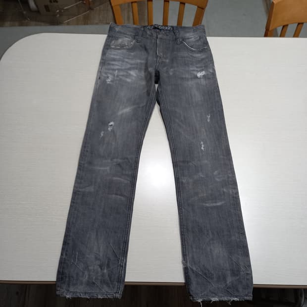 28 BUCKAROO 데미지워싱 일자진 다크그레이 28-914