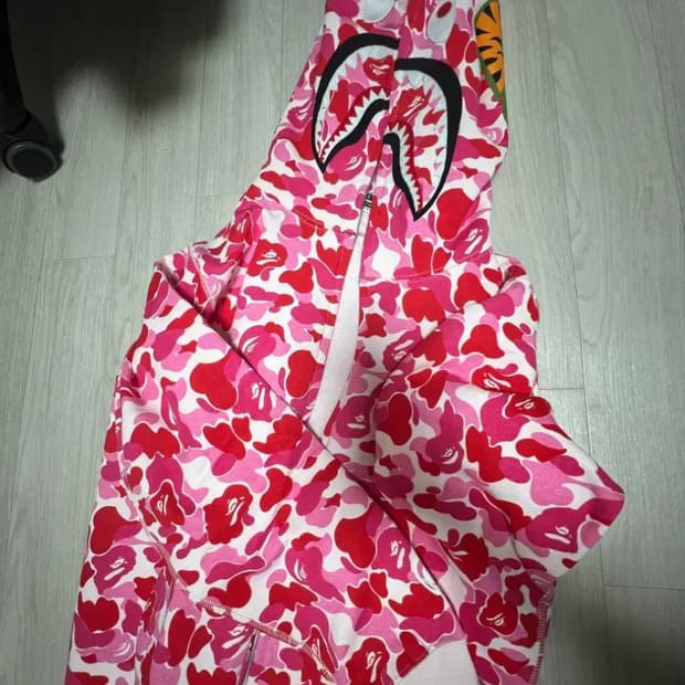 베이프 핑크 후드집업 / S