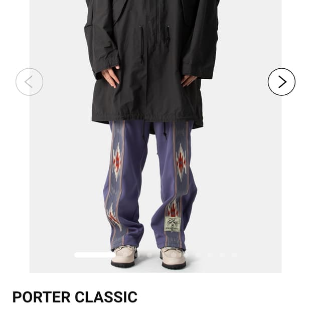 포터클래식 웨더밀리터리 4사이즈 블랙