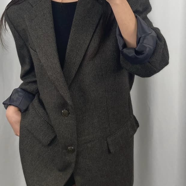 지방시 알파카 울 블레이저 자켓