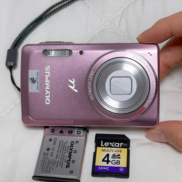 [작례O] 올림푸스 뮤 5010 핑크 카메라