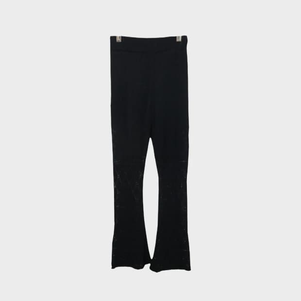 SLY 니트 펀칭 부츠컷 팬츠 61370