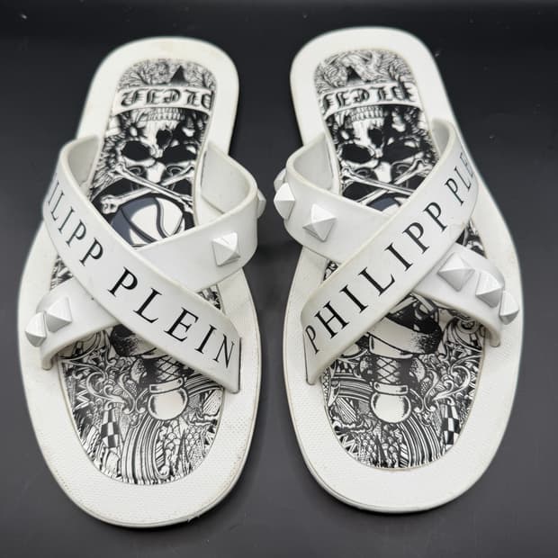 필립플레인 Philipp Plein 화이트 샌들 40
