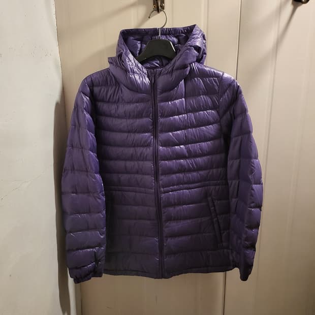 [L]유니클로 후드 경량 패딩