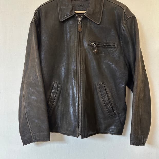 LEE BROWN LEATHER JACKET 
