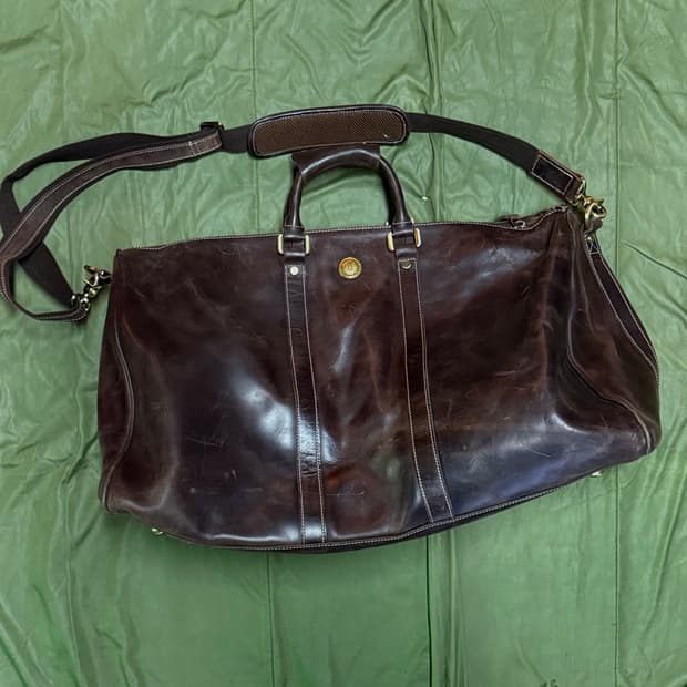 비스포크 콘초 카우하이드 보스턴백