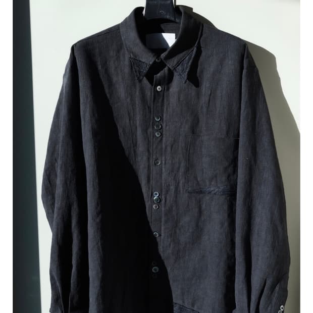 <구매>eyc 음양 페이즐리 트레이스 린넨 셔츠