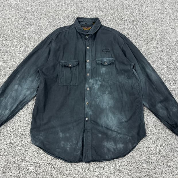 할리데이비슨 90s 워싱데님셔츠