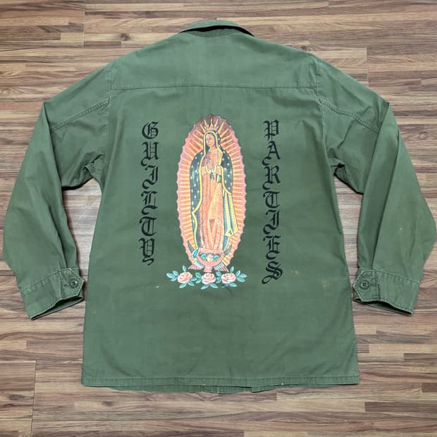 와코마리아 립스탑 bdu 퍼티그 밀리터리 자켓 xl