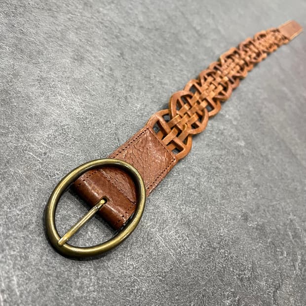 빈티지 가죽 벨트 우먼즈