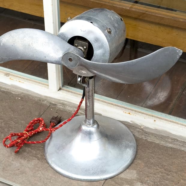 빈티지 소품 1970년 미국 인더스트리얼 선풍기