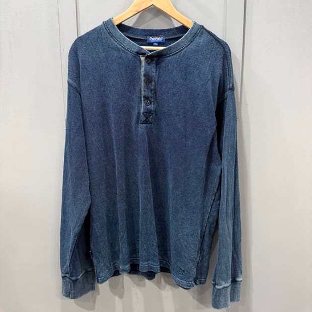 XL 펜필드 Penfield 빈티지 피그먼트 헨리넥 롱슬리브 긴팔 티셔츠