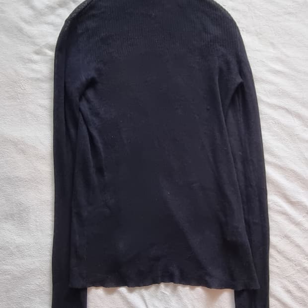 빈티지 이자벨마랑 시스루 레이어드 블랙 티셔츠