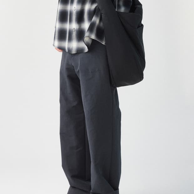 [2] 해칭룸 스냅 팬츠 블루차콜 새상품