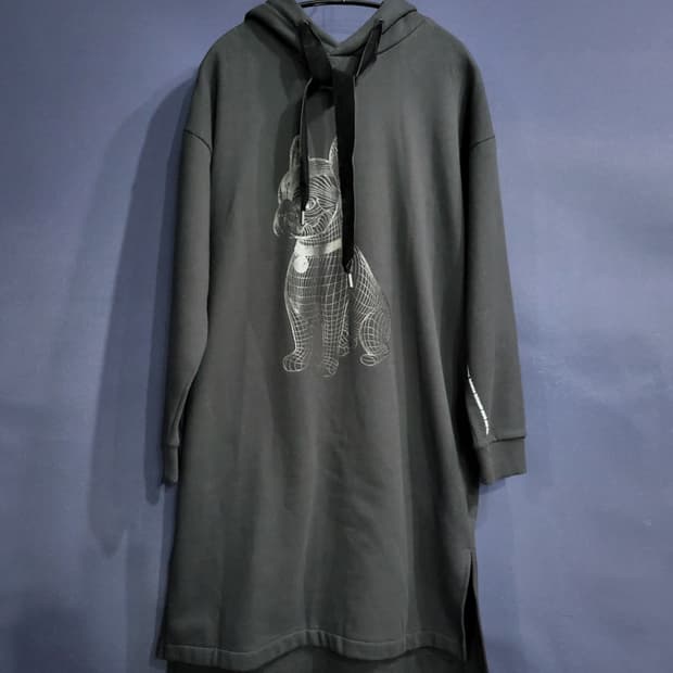 라이프워크 후드 기모 롱 원피스