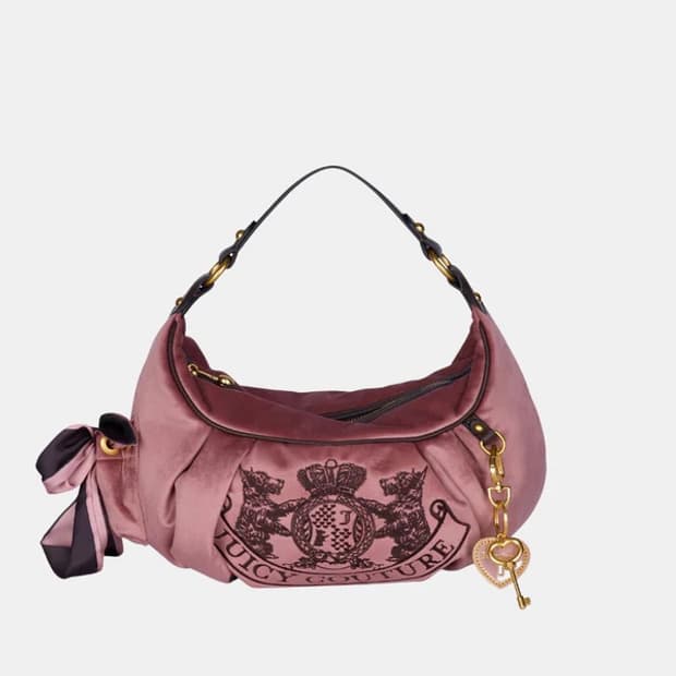 선주문) 쥬시꾸뛰르 스코티독 벨벳 호보백 갸루 빈티지 