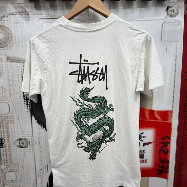 90s stussy bootleg drgon T 스투시 부틀렉