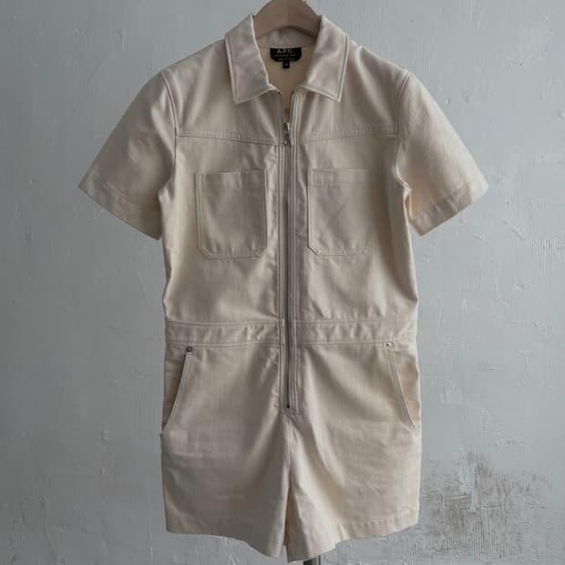 A.P.C. 아페쎄 아이보리 점프 슈트 