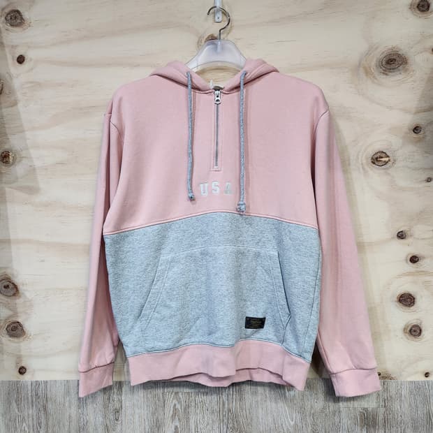 1003) 후아유 하프집업 기모 후드