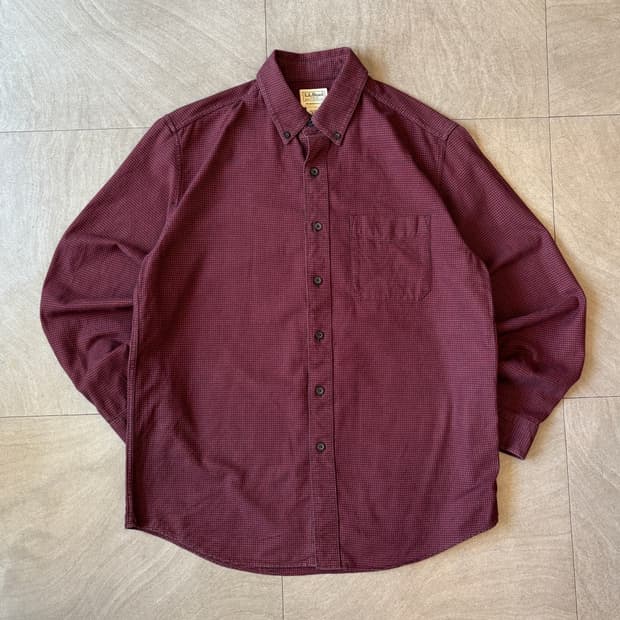 L.L.bean 정품 엘엘빈 체크 코튼 셔츠