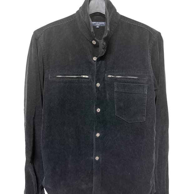 꼼데가르송 옴므 코듀로이 엘보패치 집업 셔츠 AD2005